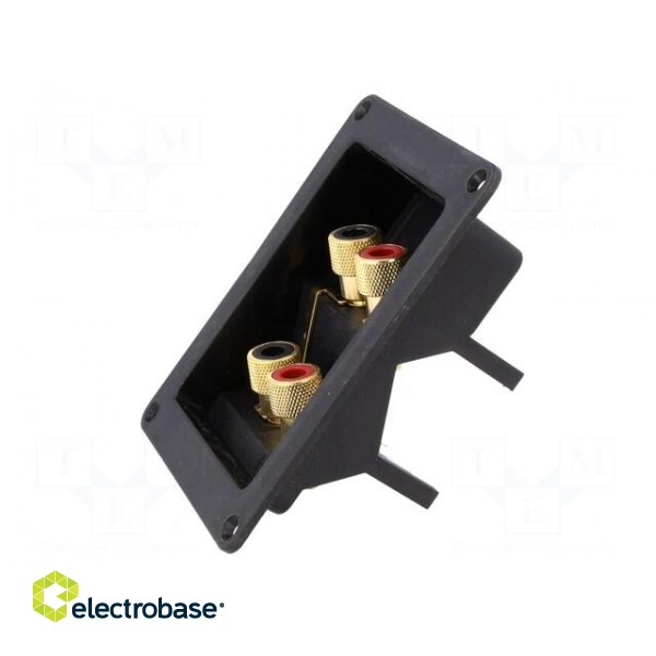 Terminal | loudspeaker | with jumpers | for panel mounting,screw image 3