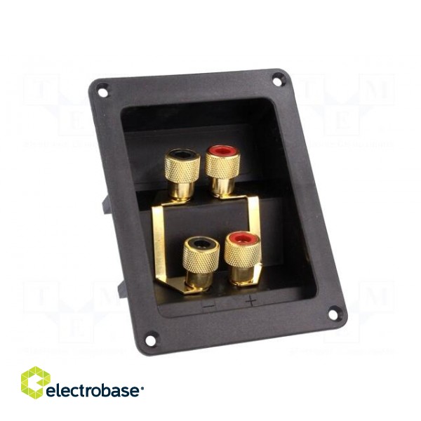 Terminal | loudspeaker | with jumpers | for panel mounting,screw фото 9