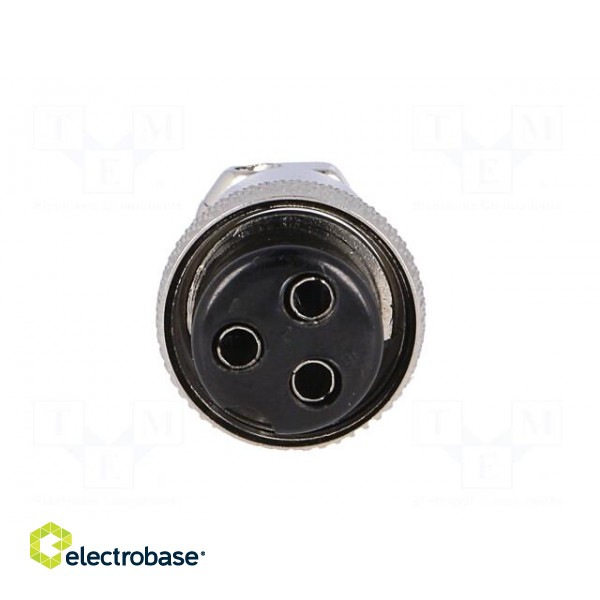 Plug | microphone | female | PIN: 3 | for cable | straight | 6mm image 9