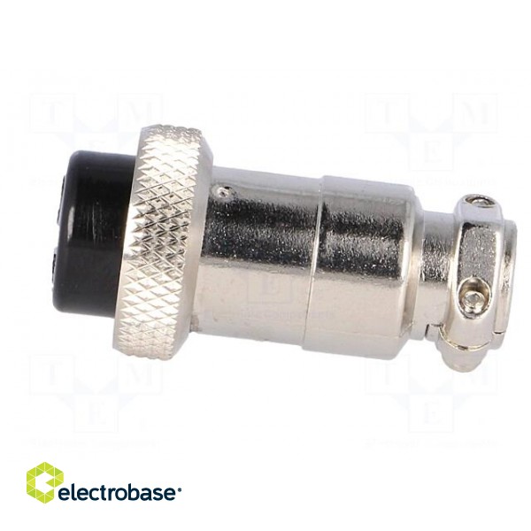 Plug | microphone | female | PIN: 3 | for cable | straight | 6mm image 3