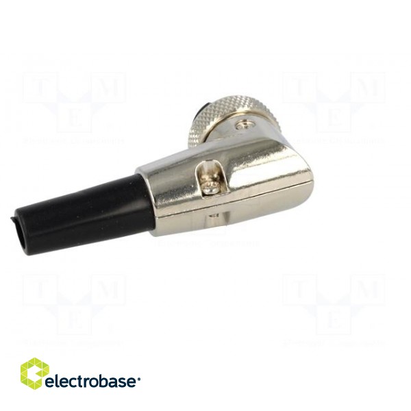 Plug | microphone | female | PIN: 4 | for cable | angled 90° | 6mm image 5