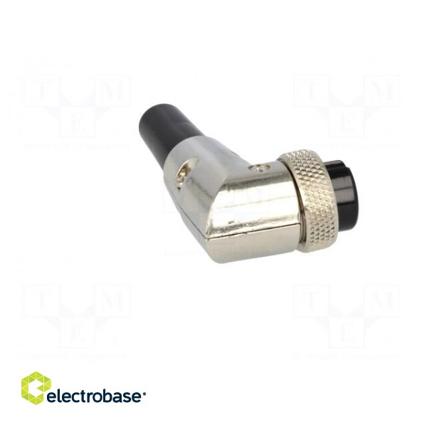 Plug | microphone | female | PIN: 4 | for cable | angled 90° | 6mm image 7