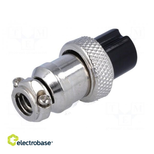 Plug | microphone | female | PIN: 4 | for cable | straight image 6