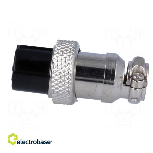 Plug | microphone | female | PIN: 4 | for cable | straight image 3