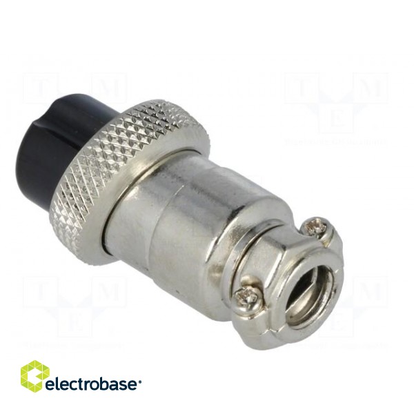 Plug | microphone | female | PIN: 5 | for cable | straight | 6mm image 4