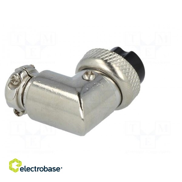Plug | microphone | female | PIN: 6 | for cable | angled 90° image 6