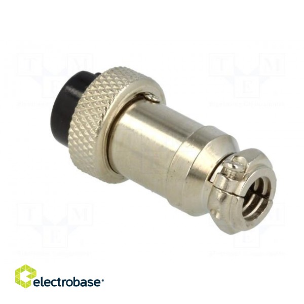 Plug | microphone | female | PIN: 6 | for cable | straight | 6mm image 4