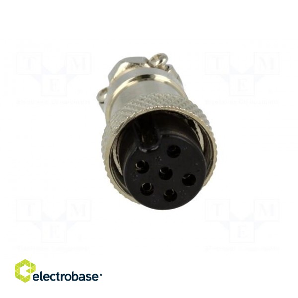 Plug | microphone | female | PIN: 6 | for cable | straight | 6mm image 9