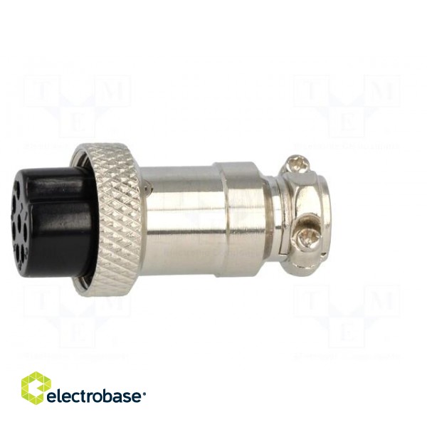 Plug | microphone | female | PIN: 7 | for cable | straight image 3