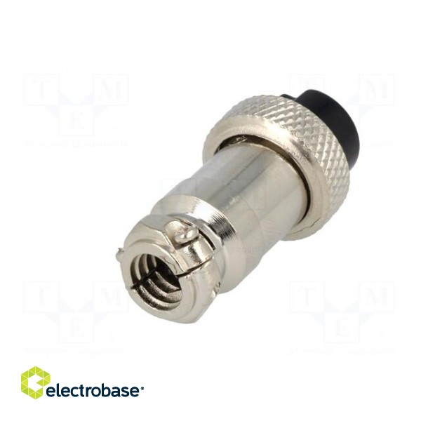 Plug | microphone | female | PIN: 7 | for cable | straight image 6