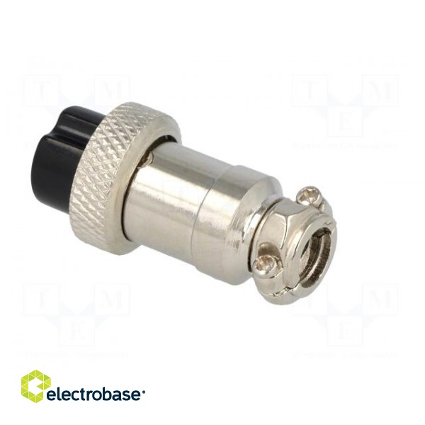 Plug | microphone | female | PIN: 7 | for cable | straight image 4