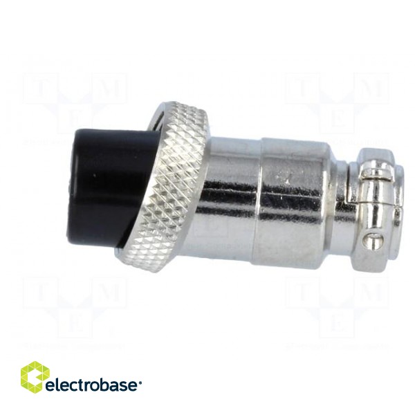 Plug | microphone | female | PIN: 7 | for cable | straight | 6mm фото 3