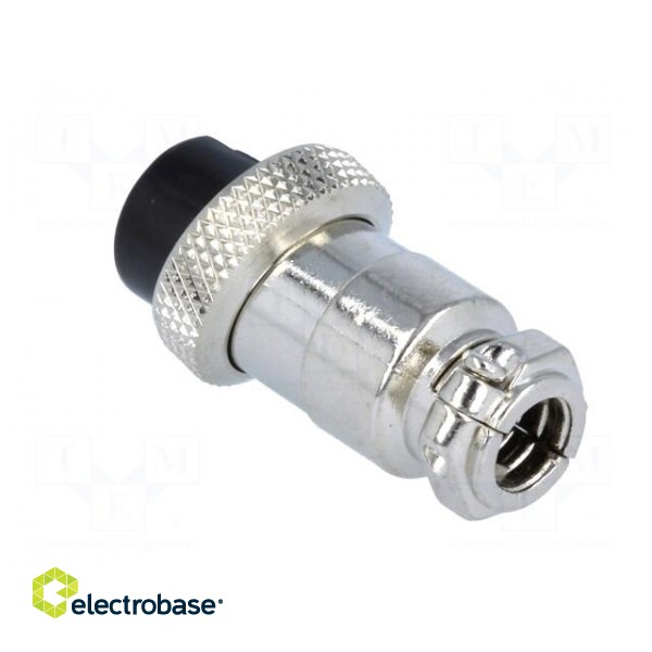 Plug | microphone | female | PIN: 7 | for cable | straight | 6mm image 4