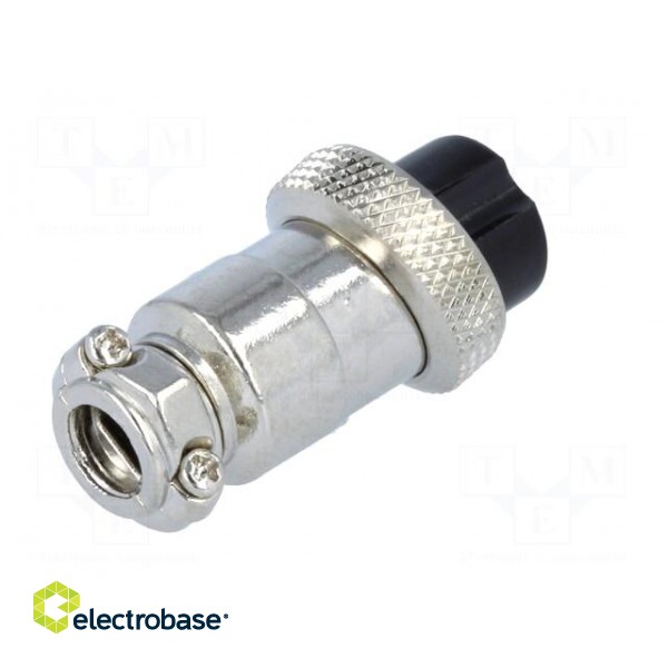 Plug | microphone | female | PIN: 7 | for cable | straight | 6mm image 6