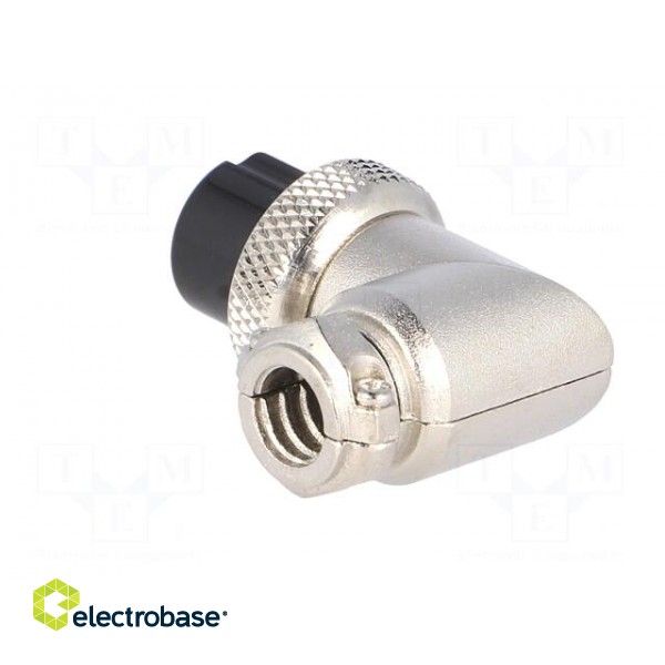 Plug | microphone | female | PIN: 8 | for cable | angled 90° image 4