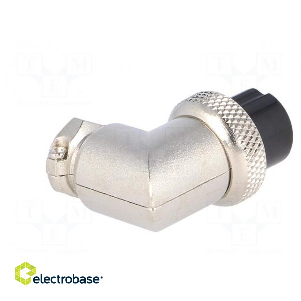 Plug | microphone | female | PIN: 8 | for cable | angled 90° image 6