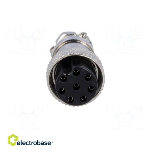 Plug | microphone | female | PIN: 8 | for cable | straight image 9