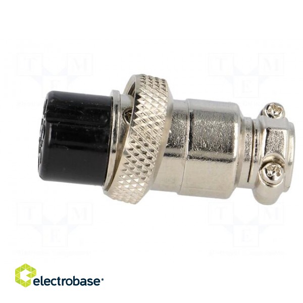 Plug | microphone | female | PIN: 8 | for cable | straight | 6mm image 3