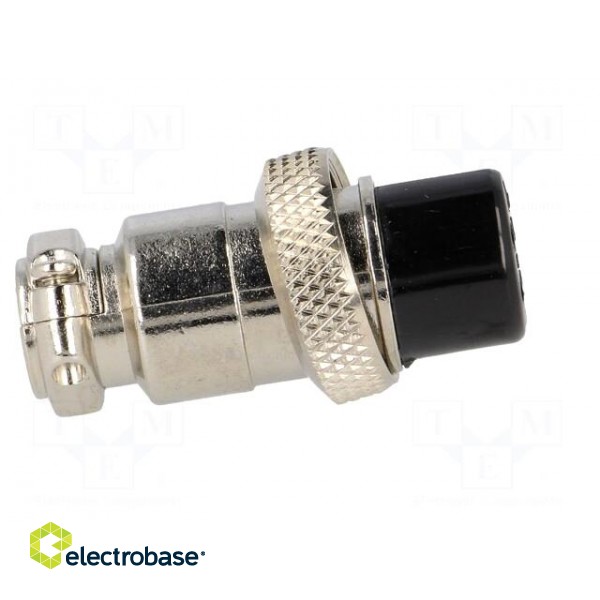 Plug | microphone | female | PIN: 8 | for cable | straight | 6mm image 7