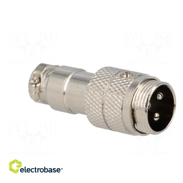 Plug | microphone | male | PIN: 3 | for cable | straight image 8