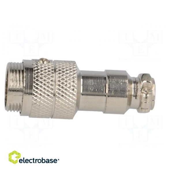 Plug | microphone | male | PIN: 3 | for cable | straight image 3