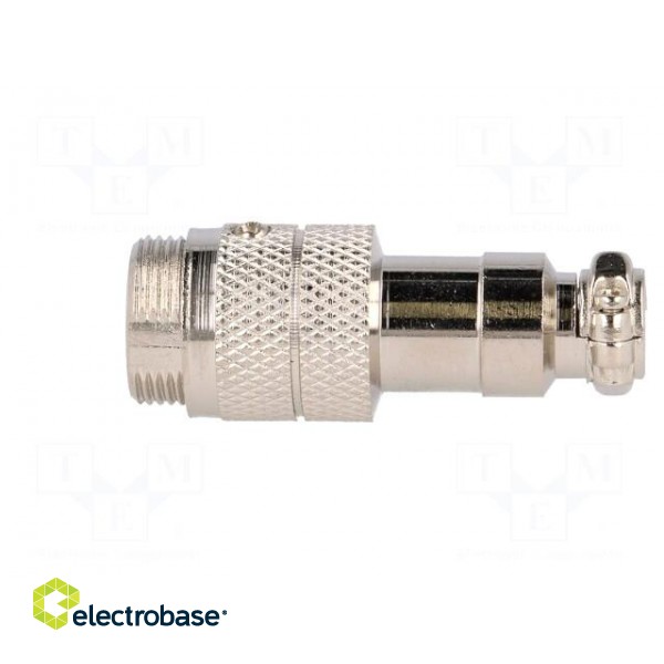 Plug | microphone | male | PIN: 4 | for cable | straight image 3