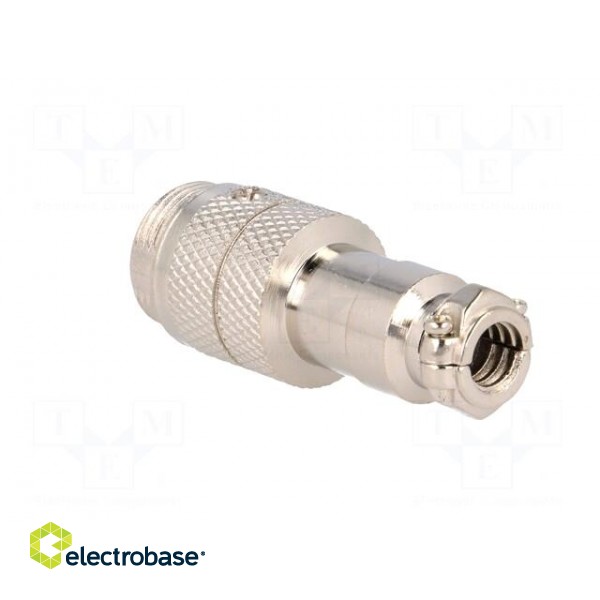 Plug | microphone | male | PIN: 4 | for cable | straight image 4