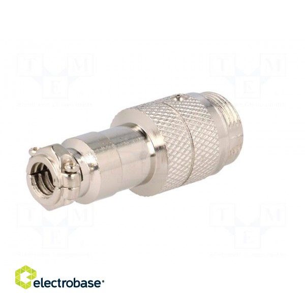 Plug | microphone | male | PIN: 4 | for cable | straight фото 6