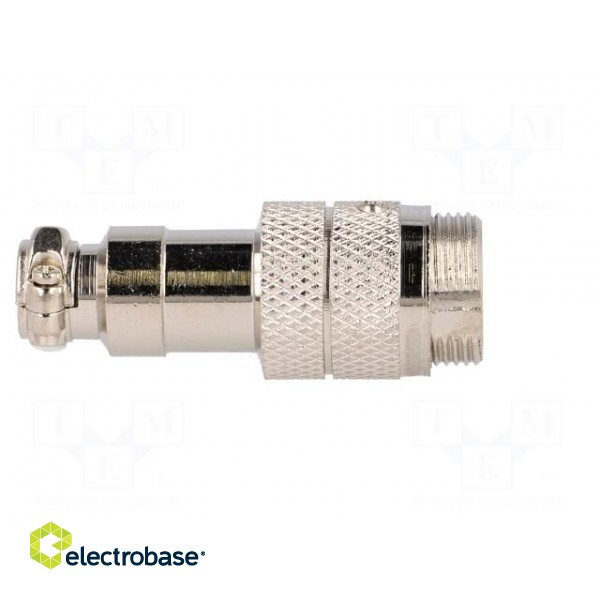 Plug | microphone | male | PIN: 4 | for cable | straight image 7