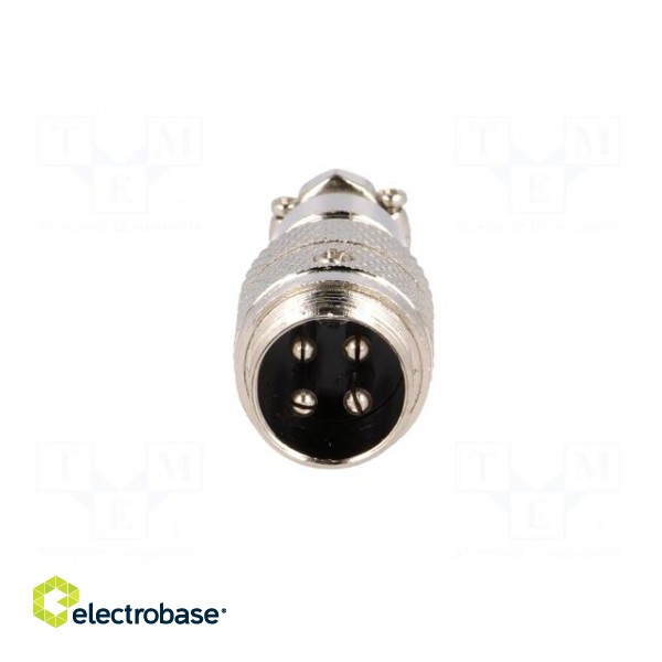 Plug | microphone | male | PIN: 4 | for cable | straight image 9