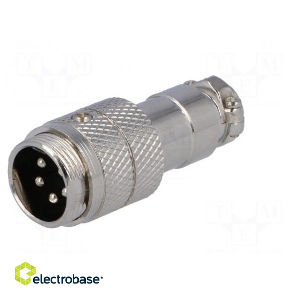 Plug | microphone | male | PIN: 5 | for cable | straight image 2