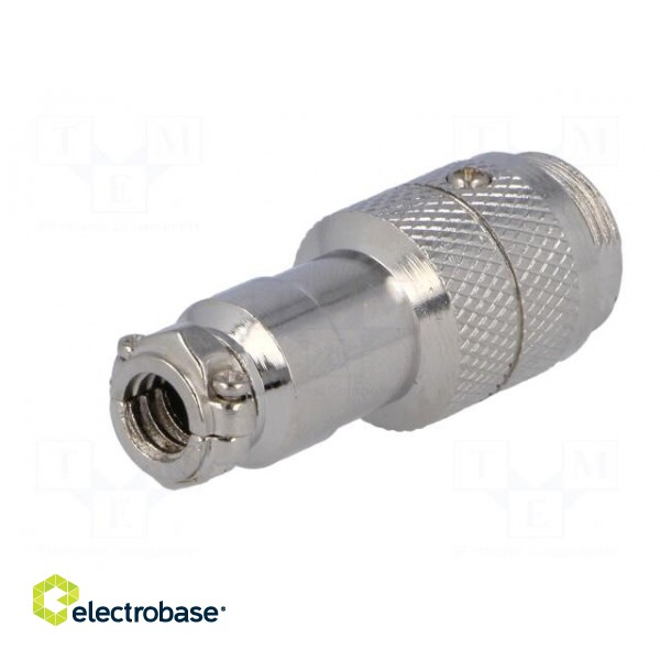 Plug | microphone | male | PIN: 5 | for cable | straight фото 6