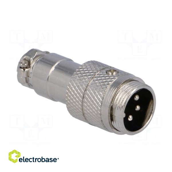 Plug | microphone | male | PIN: 5 | for cable | straight фото 8