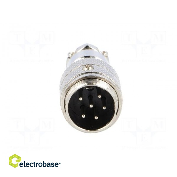 Plug | microphone | male | PIN: 6 | for cable | straight image 9
