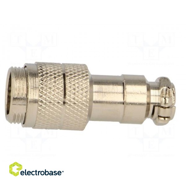 Plug | microphone | male | PIN: 7 | for cable | straight image 3