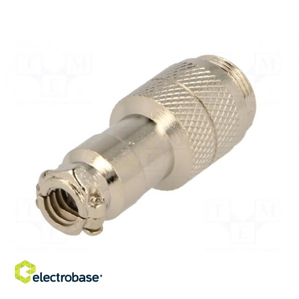 Plug | microphone | male | PIN: 7 | for cable | straight image 6