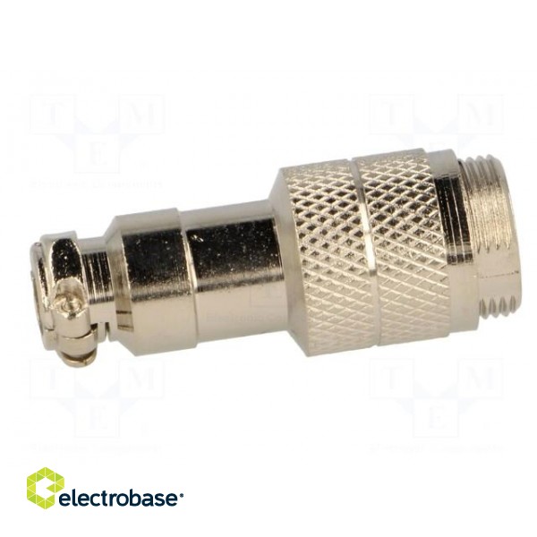 Plug | microphone | male | PIN: 7 | for cable | straight image 7