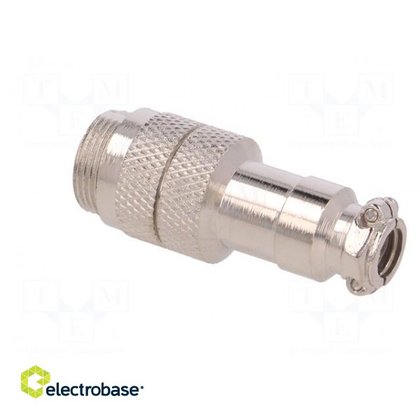 Plug | microphone | male | PIN: 8 | for cable | straight image 4