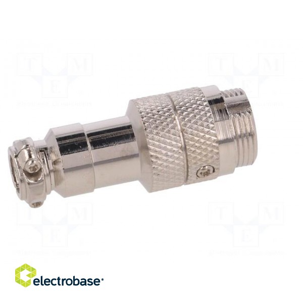 Plug | microphone | male | PIN: 8 | for cable | straight image 7