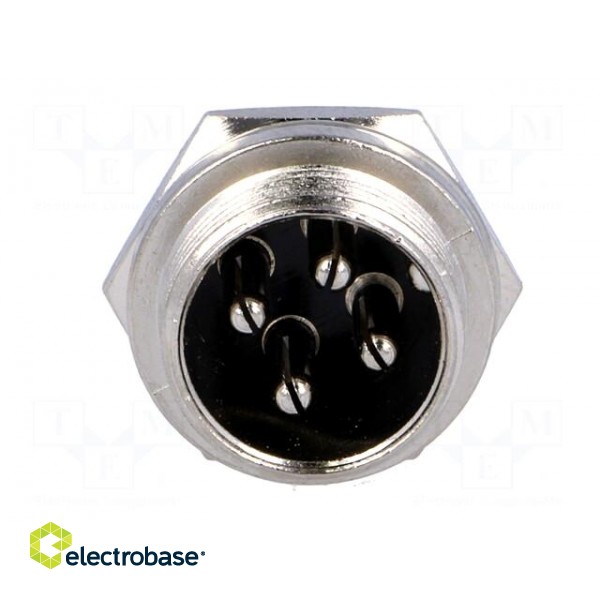 Socket | microphone | male | PIN: 4 | for panel mounting image 9