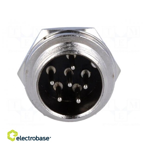 Socket | microphone | male | PIN: 6 | for panel mounting image 9