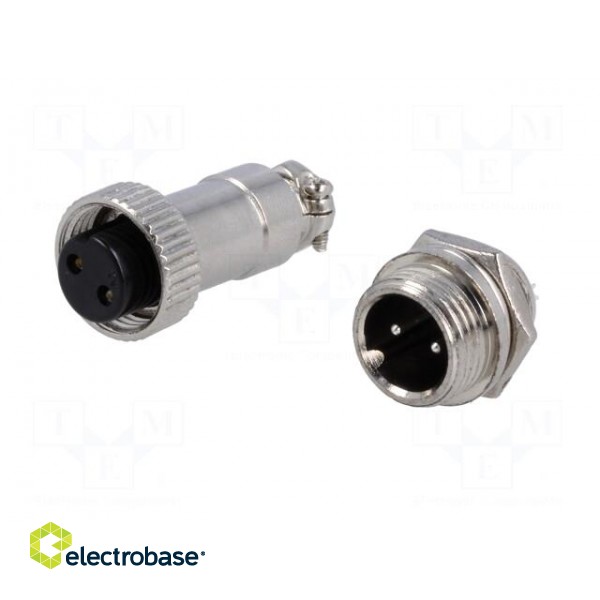 Socket,plug | microphone MINI | male,female | PIN: 2 | MINI | soldering paveikslėlis 2