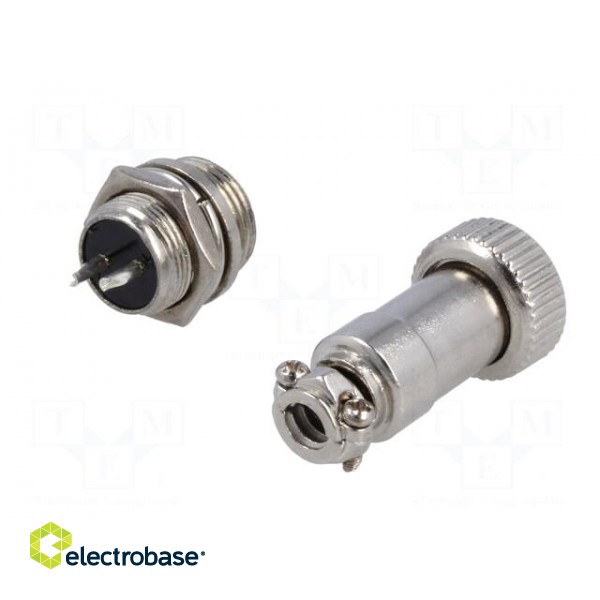 Socket,plug | microphone MINI | male,female | PIN: 2 | MINI | soldering image 6