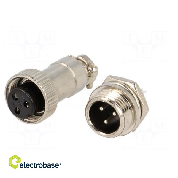 Socket,plug | microphone MINI | male,female | PIN: 3 | MINI | soldering image 2