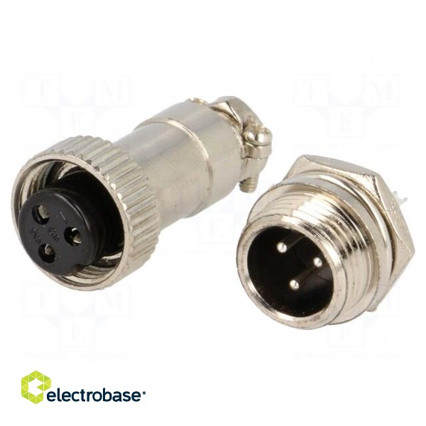 Socket,plug | microphone MINI | male,female | PIN: 3 | MINI | soldering image 1