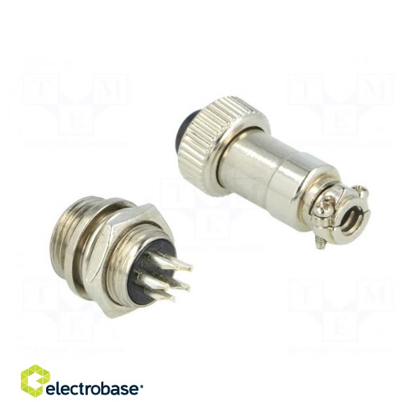 Socket,plug | microphone MINI | male,female | PIN: 5 | MINI | soldering image 4
