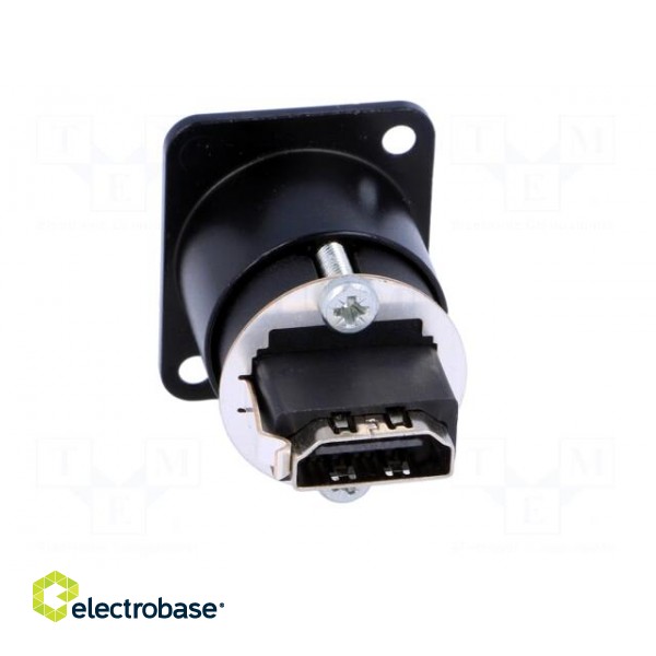 Adapter | HDMI socket x2 | shielded | gold-plated | Colour: black paveikslėlis 5