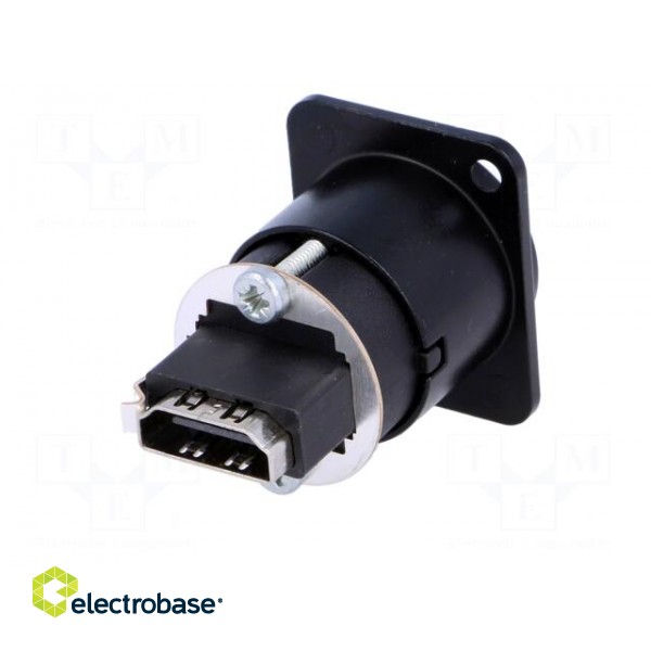Adapter | HDMI socket x2 | shielded | gold-plated | Colour: black image 6