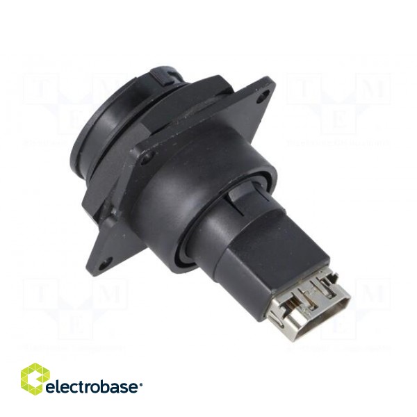 Adapter | socket | HDMI socket-front,HDMI socket-back | Data-Con-X paveikslėlis 4