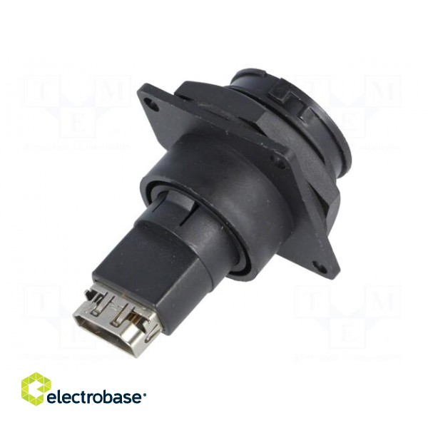 Adapter | socket | HDMI socket-front,HDMI socket-back | Data-Con-X paveikslėlis 6